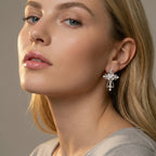 Ohrringe mit dem Kreuz der göttlichen Gnade