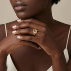 Safety Pin Statement Ring