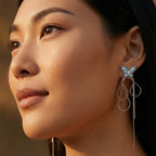 Ätherische Schmetterlingsohrringe